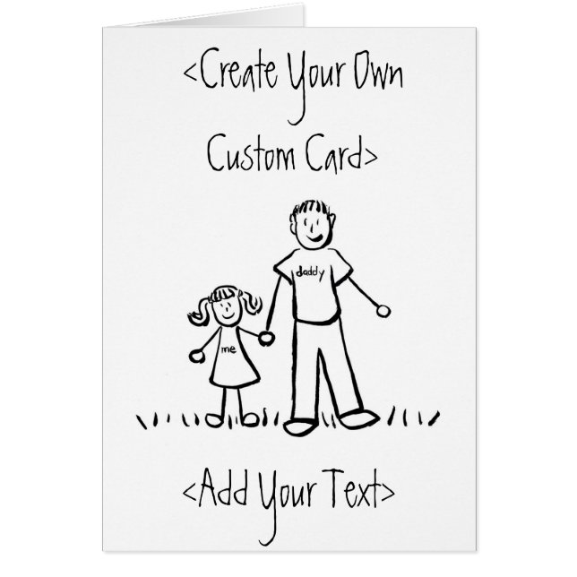 Daddy's Girl Card (Vorne)