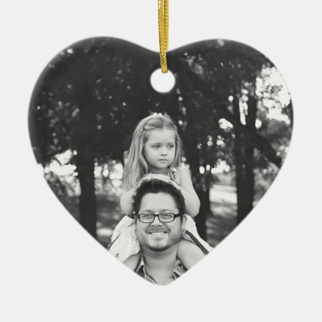 Daddy's Girl Christmas Foto Ornament Keepake (Vorne)