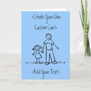 Daddy's Girl Customize Message Grußkarte Karte