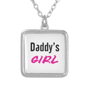 Daddy's Girl Necklace Versilberte Kette