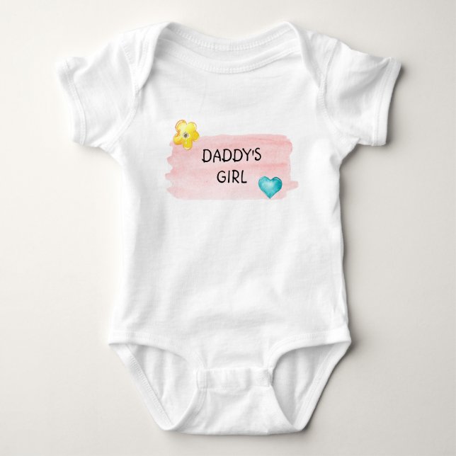 Daddy's Girl Pastel ein Stück T - Shirt (Vorderseite)