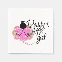 Daddy's Girl Standard Cocktail Napkins Serviette