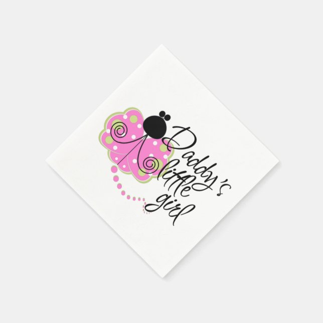 Daddy's Girl Standard Cocktail Napkins Serviette (Ecke)
