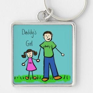 Daddy's Girl Zeichnend Schlüsselanhänger