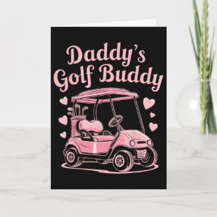 Daddys Golf Buddy Kinder Golfer Vater Frauen Mädch Karte