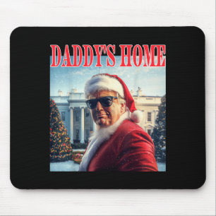 Daddy's Home Trump 2024 Gewonnen Santa Claus Weihn Mousepad