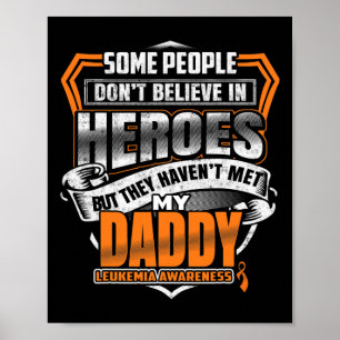 Daddys Kampf ist mein Kampf gegen Leukämie Bewusst Poster