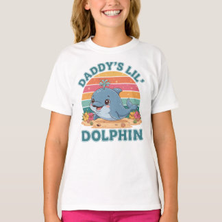 Daddys kleine Delphin-Kinder T-Shirt