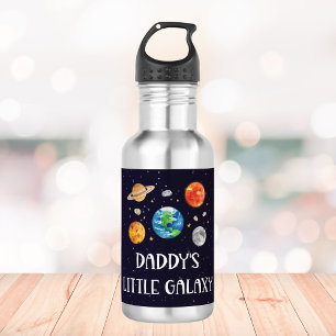 Daddys kleine Galaxie Lustige Zitate Weltraum Kind Edelstahlflasche