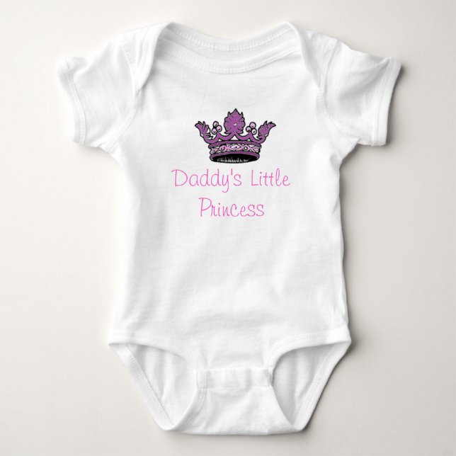 Daddys kleine Prinzessin Baby Strampler (Vorderseite)