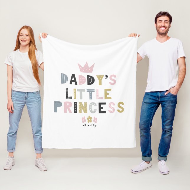 Daddys kleine Prinzessin Fleecedecke (Beispiel)