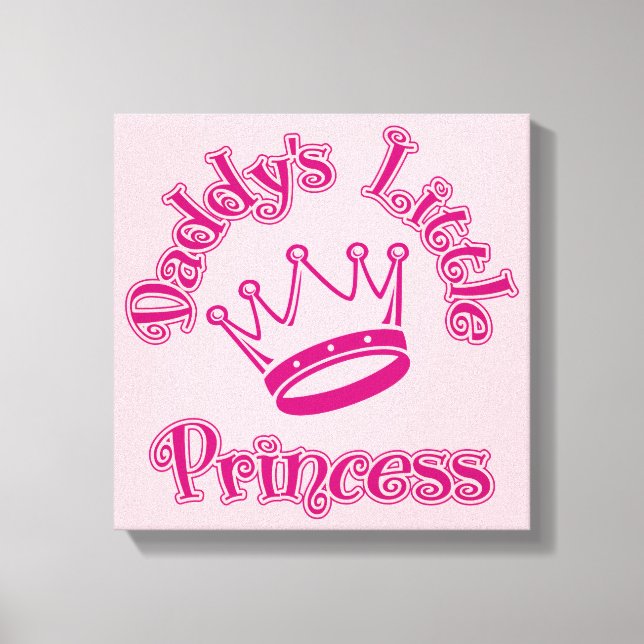 Daddys kleine Prinzessin Leinwanddruck (Vorderseite)