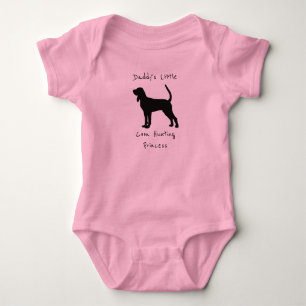 Daddys kleine Waschbär-Jagdprinzessin Baby Strampler