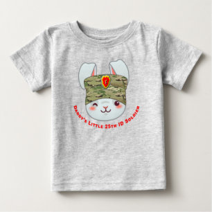 „Daddys kleiner 25. Infanterie-Division-Soldat“ Baby T-shirt