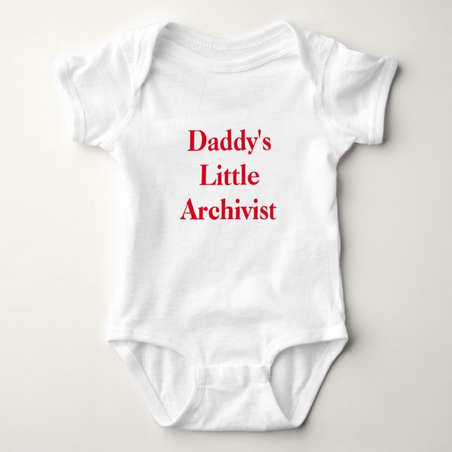 Daddys kleiner Archivist Baby Strampler (Vorderseite)