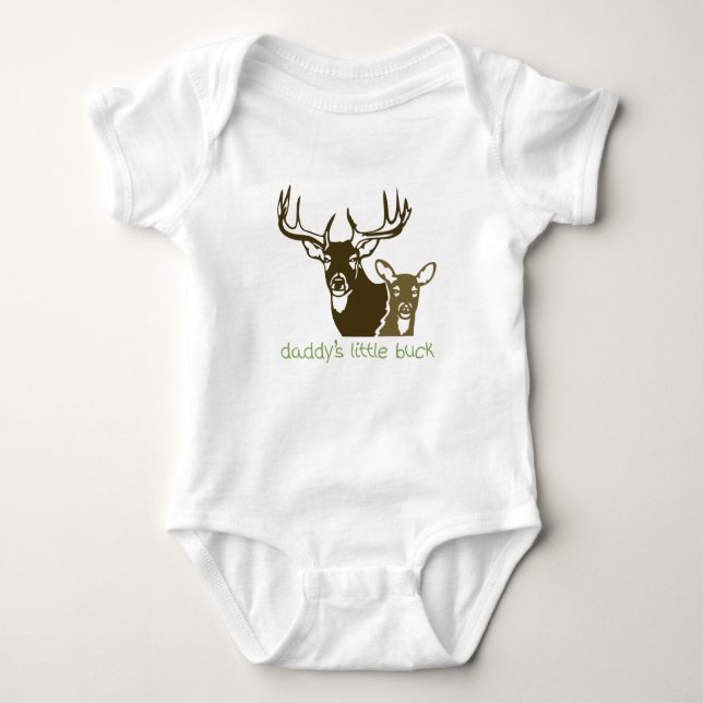 Daddys Kleiner Buck Baby Strampler (Vorderseite)