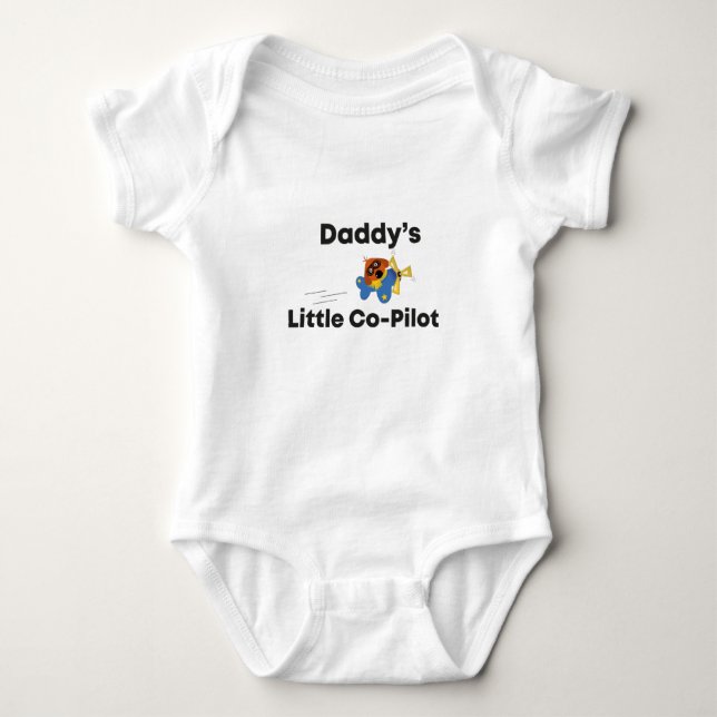 Daddys kleiner Co-Pilot Baby Strampler (Vorderseite)