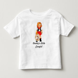 Daddys kleiner Cowgirl-Kleinkind-T - Shirt