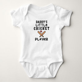 Daddys kleiner Cricket-Spieler | Cricket Baby Strampler