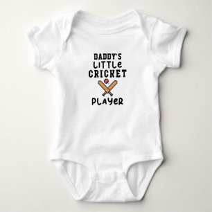 Daddys kleiner Cricketspieler   Cricket Baby Strampler