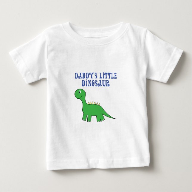 daddys kleiner Dinosaurier Baby T-shirt (Vorderseite)
