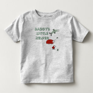 Daddy's kleiner Helfer Lady Bug cooles benutzerdef Kleinkind T-shirt