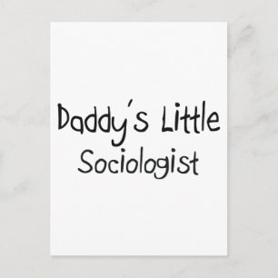 Daddys kleiner Soziologe Postkarte