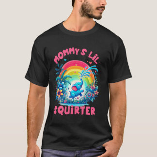 Daddys kleiner Spritzer Unangemessen Lustig Peinli T-Shirt
