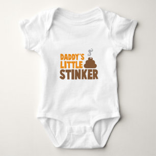 Daddy's kleiner STINKER mit niedlichem Poo Baby Strampler