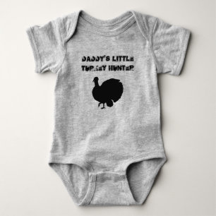Daddys kleiner türkischer Jäger mit der Türkei Baby Strampler