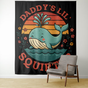 Daddys kleiner Wal Wandteppich