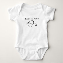 Daddy's Labrador Partner Baby Bodysuit