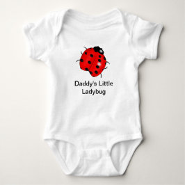 Daddy's Ladybug Baby Bodysuit Strampler