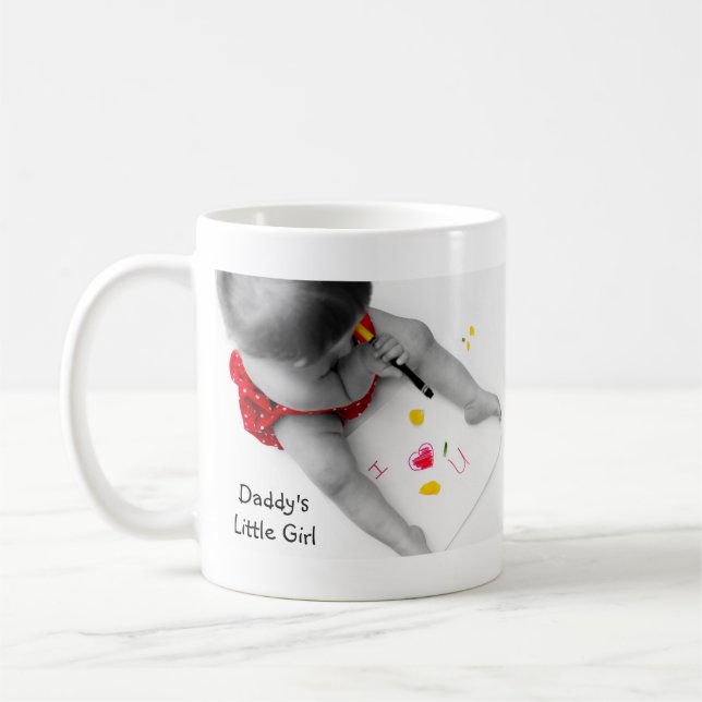 Daddys Liebe kleinen Mädchen-I Sie Herz U des Kaffeetasse (Links)