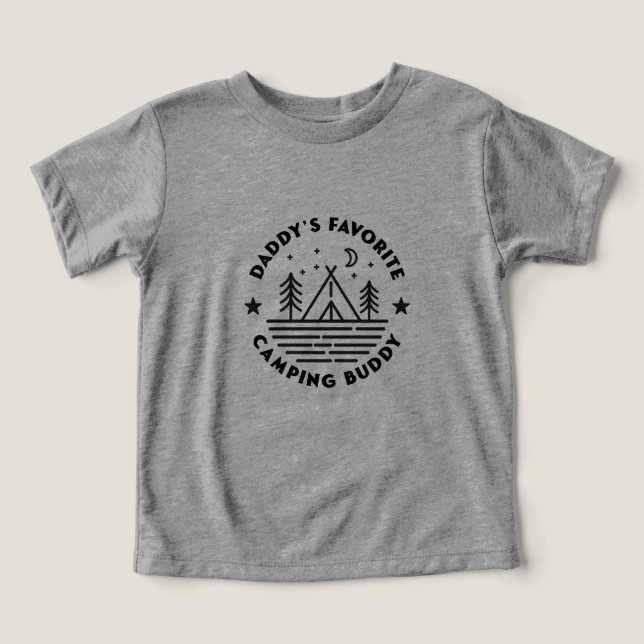 Daddy's Lieblings-Camping-Buddy-Baby-Shirt (Design Vorderseite)