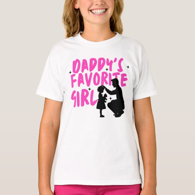 Daddys Lieblingsmädchen T-Shirt (Vorderseite)