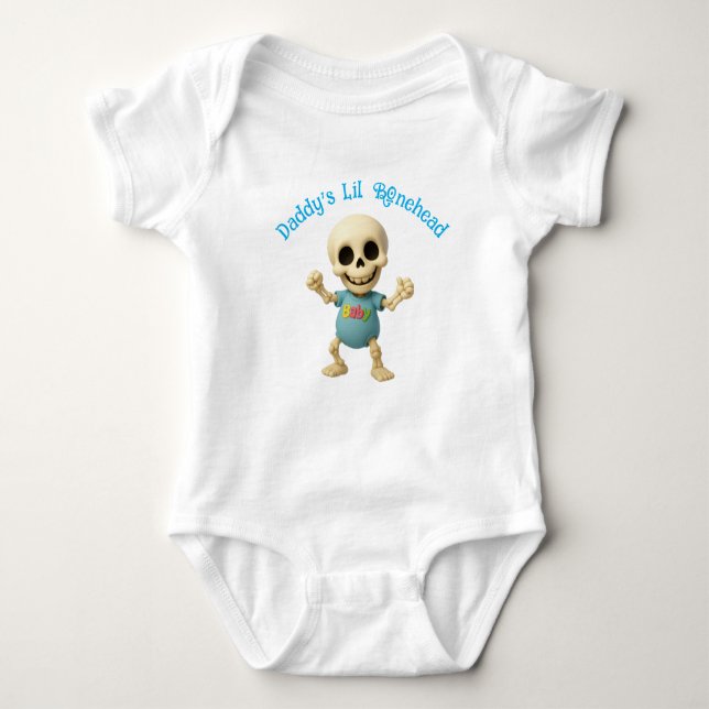 Daddy's Lil Bonehead One-Piece  Baby Strampler (Vorderseite)