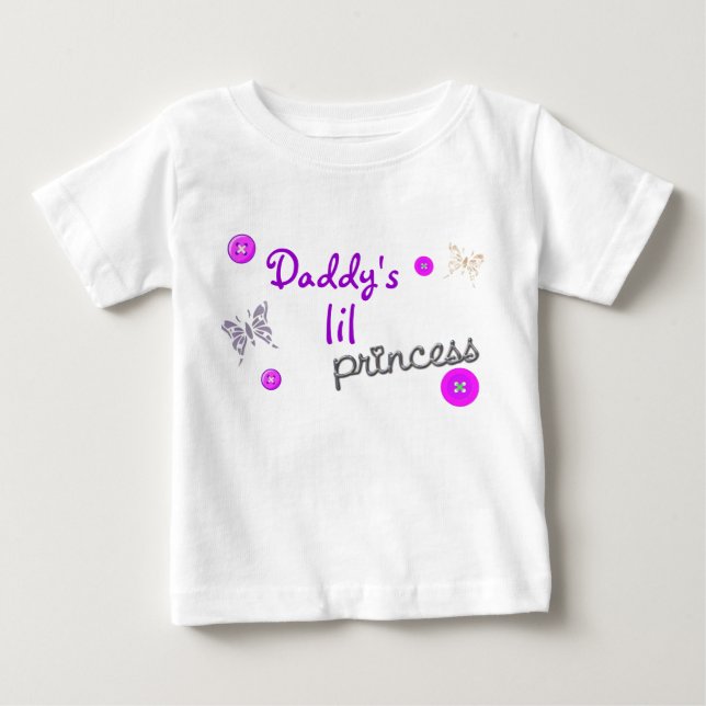 Daddys lil Princess Baby T-shirt (Vorderseite)