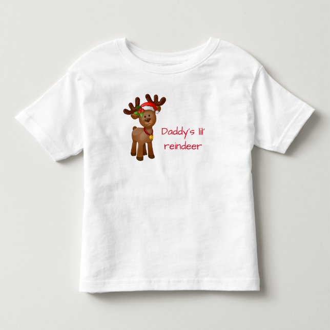 Daddy's Lil' Rentier Kleinkind T-shirt (Vorderseite)