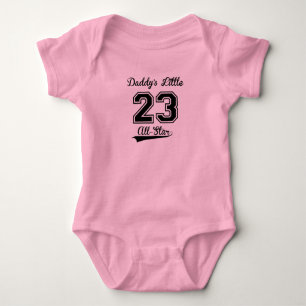 Daddy's Little All Star (Pink) Baby Strampler