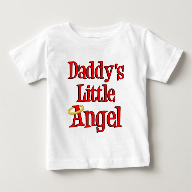 Daddy's Little Angel Baby T-shirt (Vorderseite)