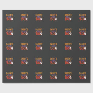 Daddy's Little Boo Halloween-Geisterdesign Geschenkpapier