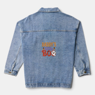 Daddy's Little Boo Halloween-Geisterdesign Jeansjacke