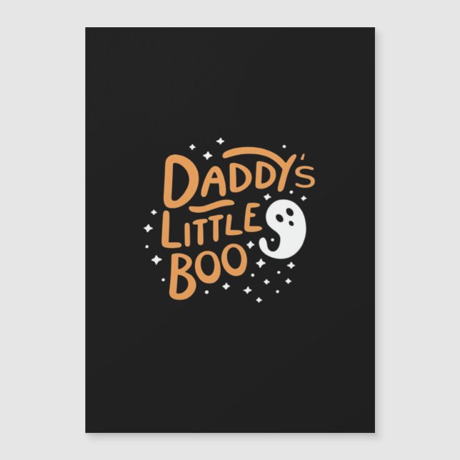 Daddy's Little Boo, Happy Halloween Magnetkarte (Vorderseite)
