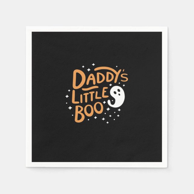 Daddy's Little Boo, Happy Halloween Serviette (Vorderseite)