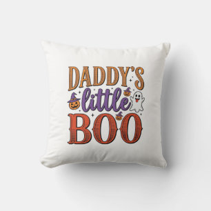 Daddys Little Boo Vintage Halloween Kissen