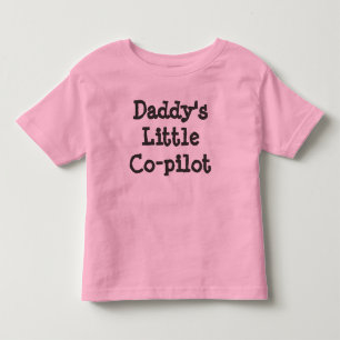 Daddy's Little Co-Pilot (Mädchen) Kleinkind T-shirt