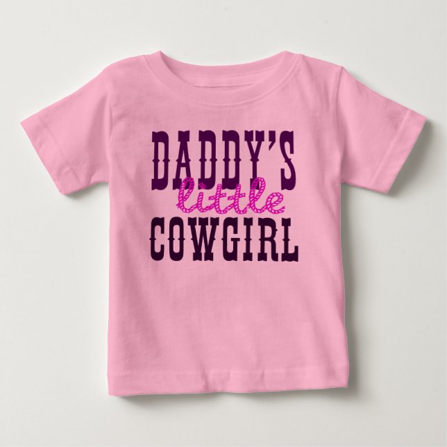 Daddy's Little Cowgirl Baby T-shirt (Vorderseite)