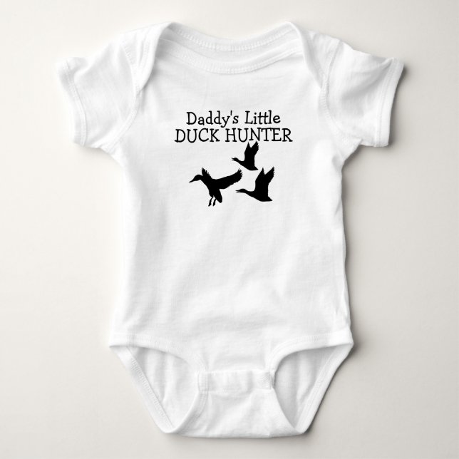 Daddys Little Duck Hunter Baby Bodysuit Baby Strampler (Vorderseite)