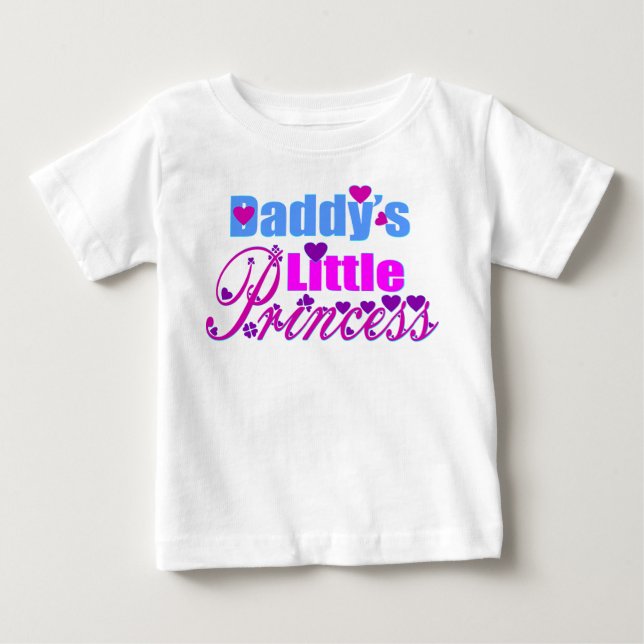 ✔ Daddy's Little Fab atmungsaktive Ruffle Baby T-shirt (Vorderseite)